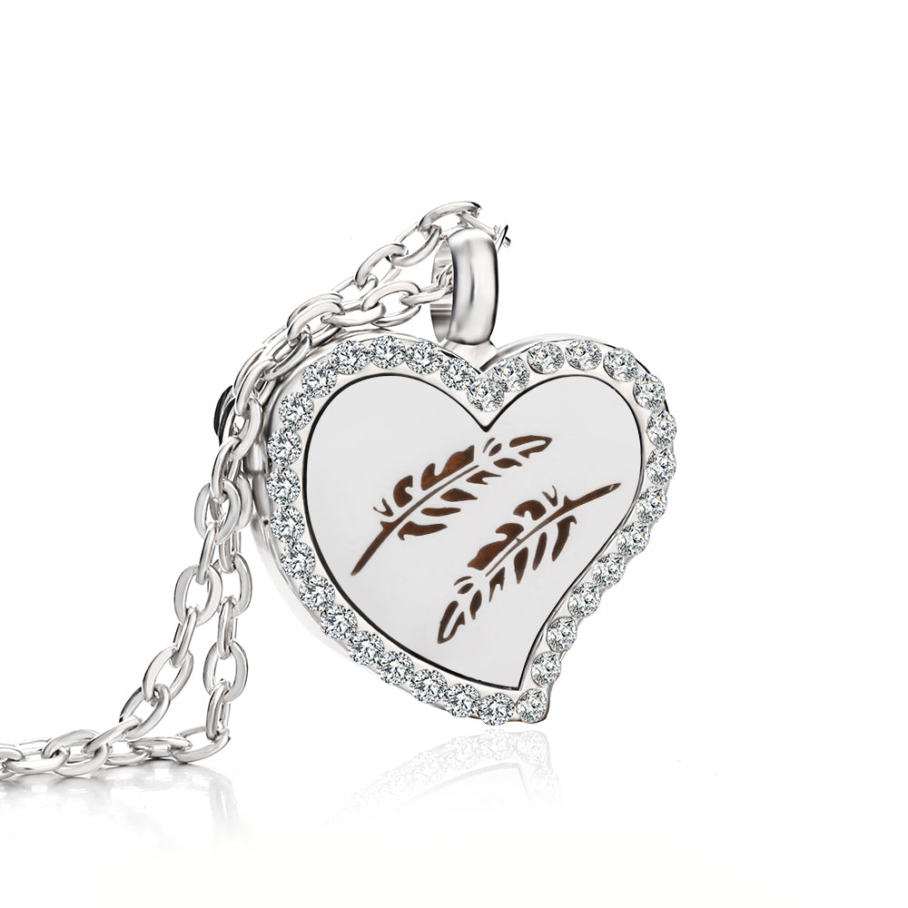 Jewelry Heart Fragrance Essential Oil Diffuser Necklace