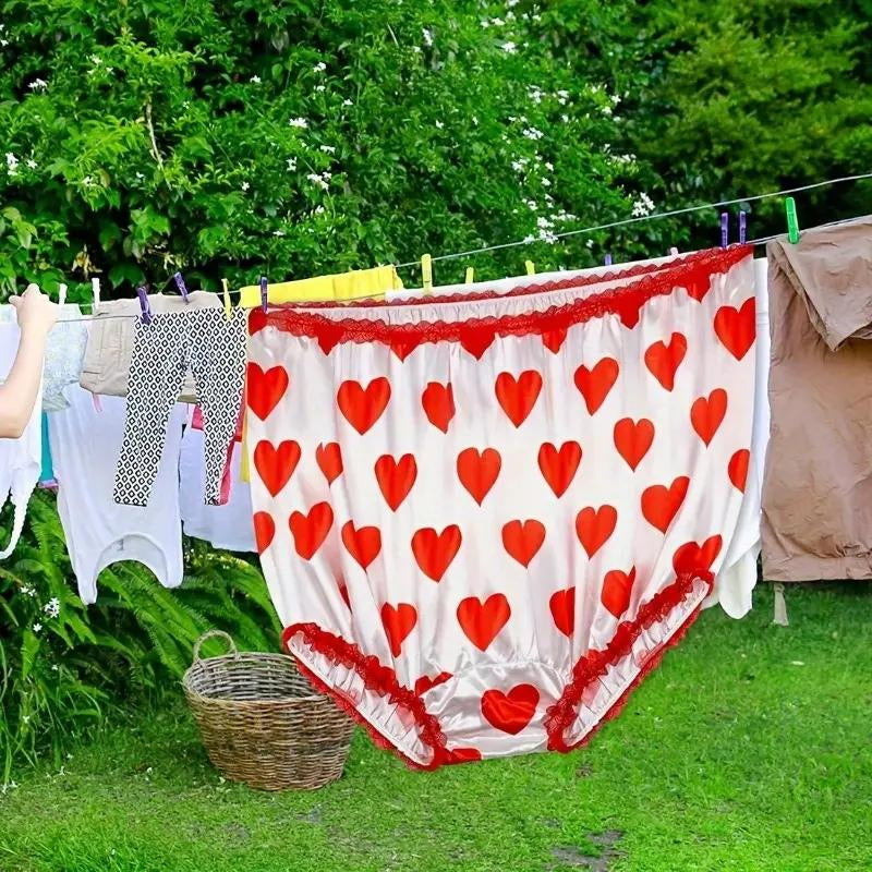 Funny Giant Adult Prank Gift Panties, Leopard Print with Lace Trim, Unisex Joke Gift, Super Large Novelty Granny Underwear, Perfect for Party Pranks