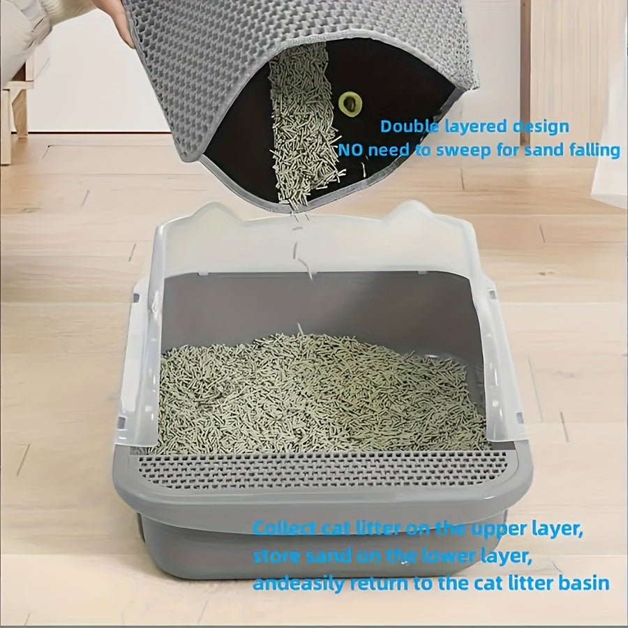 Anti Splash EVA Double-Layer Cat Litter Mat