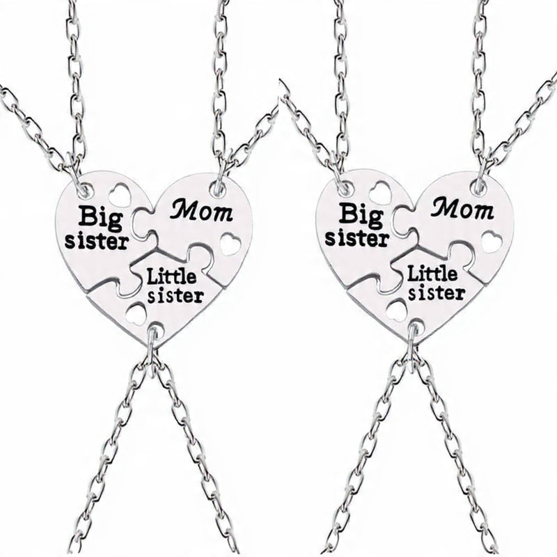 Big Lil Sis Mom Rendy Simple Heart Necklace