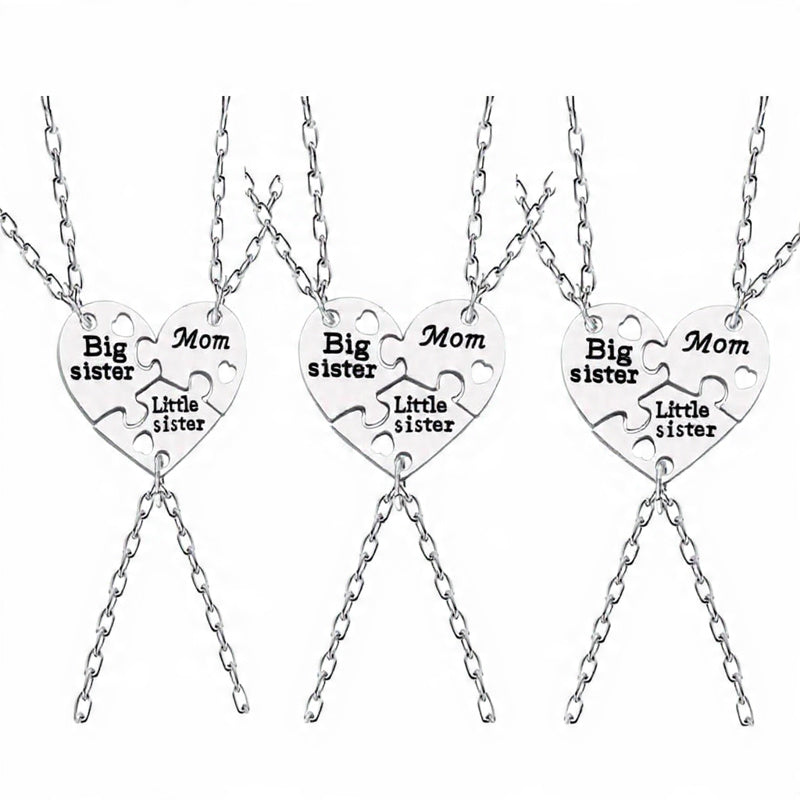 Big Lil Sis Mom Rendy Simple Heart Necklace