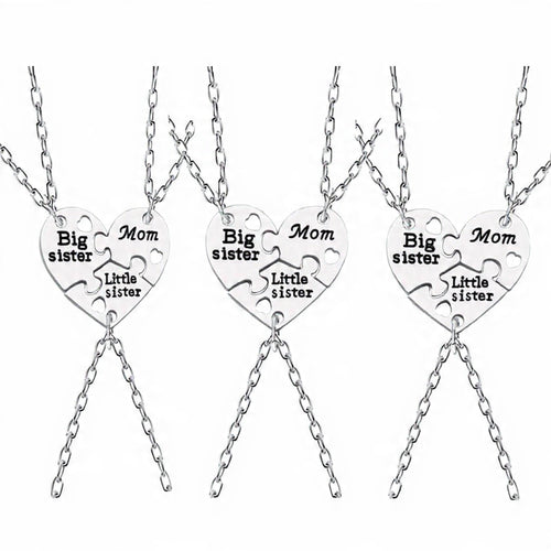 Big Lil Sis Mom Rendy Simple Heart Necklace