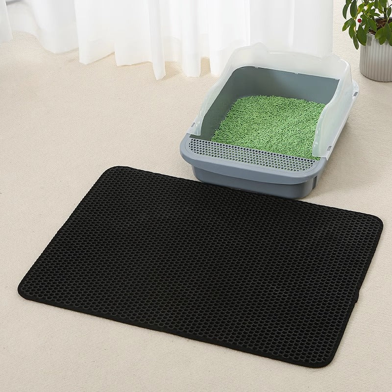Anti Splash EVA Double-Layer Cat Litter Mat