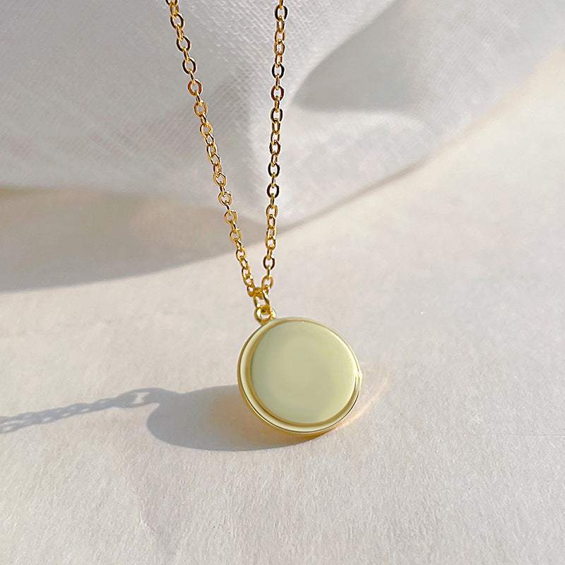 Projection Necklace I Love You S925 Pure Silver Net Red LOVE Clavicle Chain for Women Girl Friend Couple Romantic Fashion Jewelry Gifts