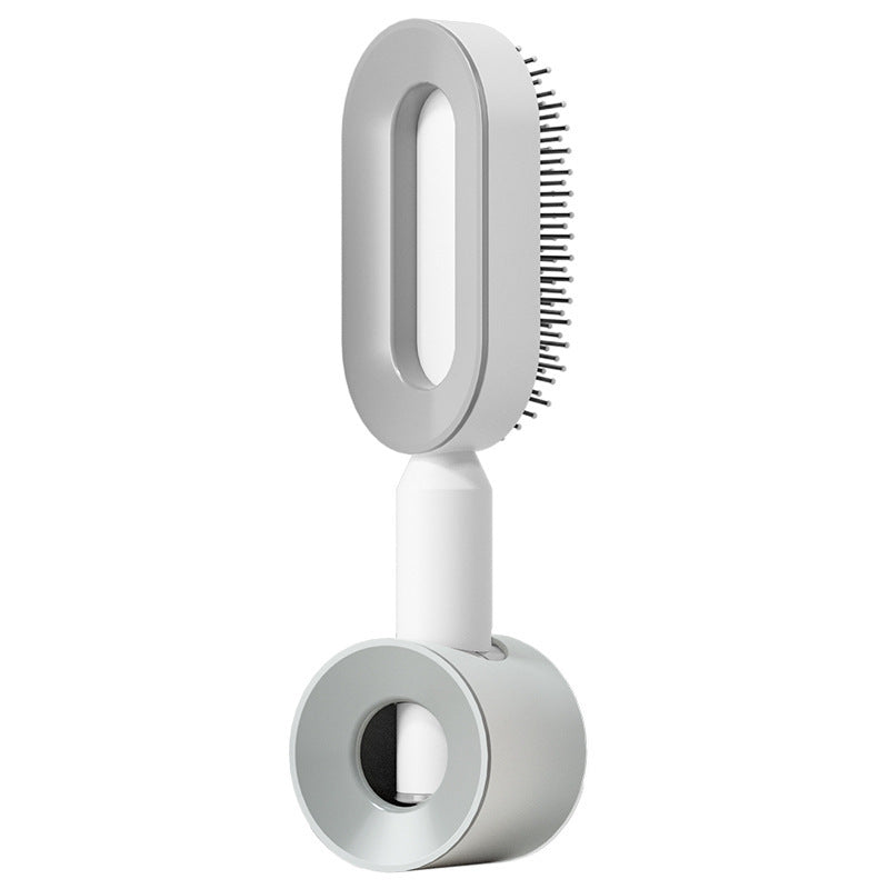 Self Cleaning Hair Brush for Women One-Key Cleaning Hair Loss Airbag Massage Scalp Comb Anti-Static Hairbrush