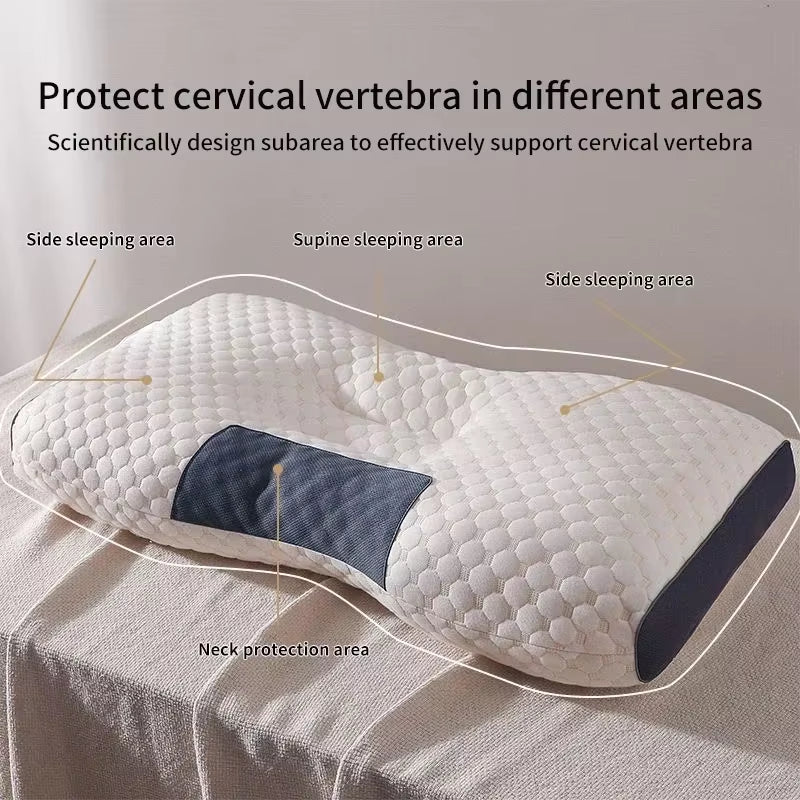 Cervical Orthopedic Neck Pillow Help Sleep and Protect the Pillow Neck Household Soybean Fiber SPA Massage Pillow for Sleeping