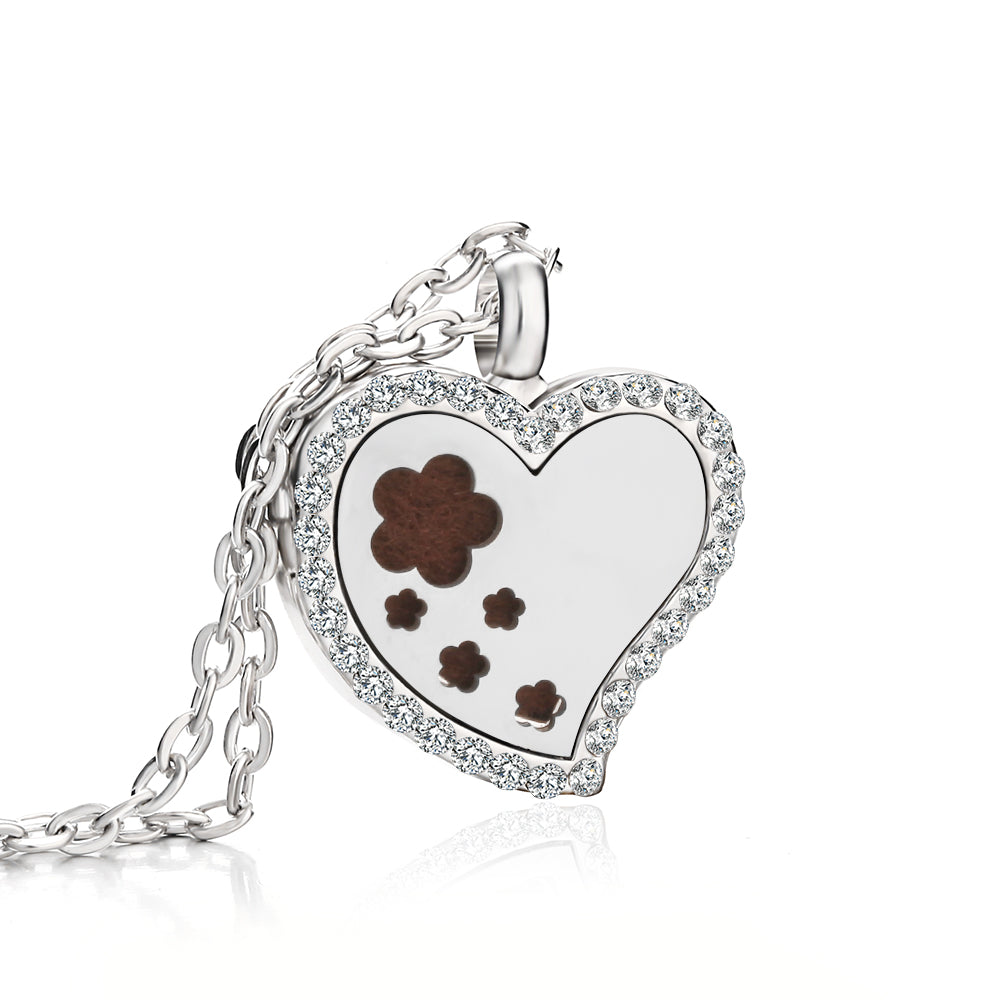 Jewelry Heart Fragrance Essential Oil Diffuser Necklace